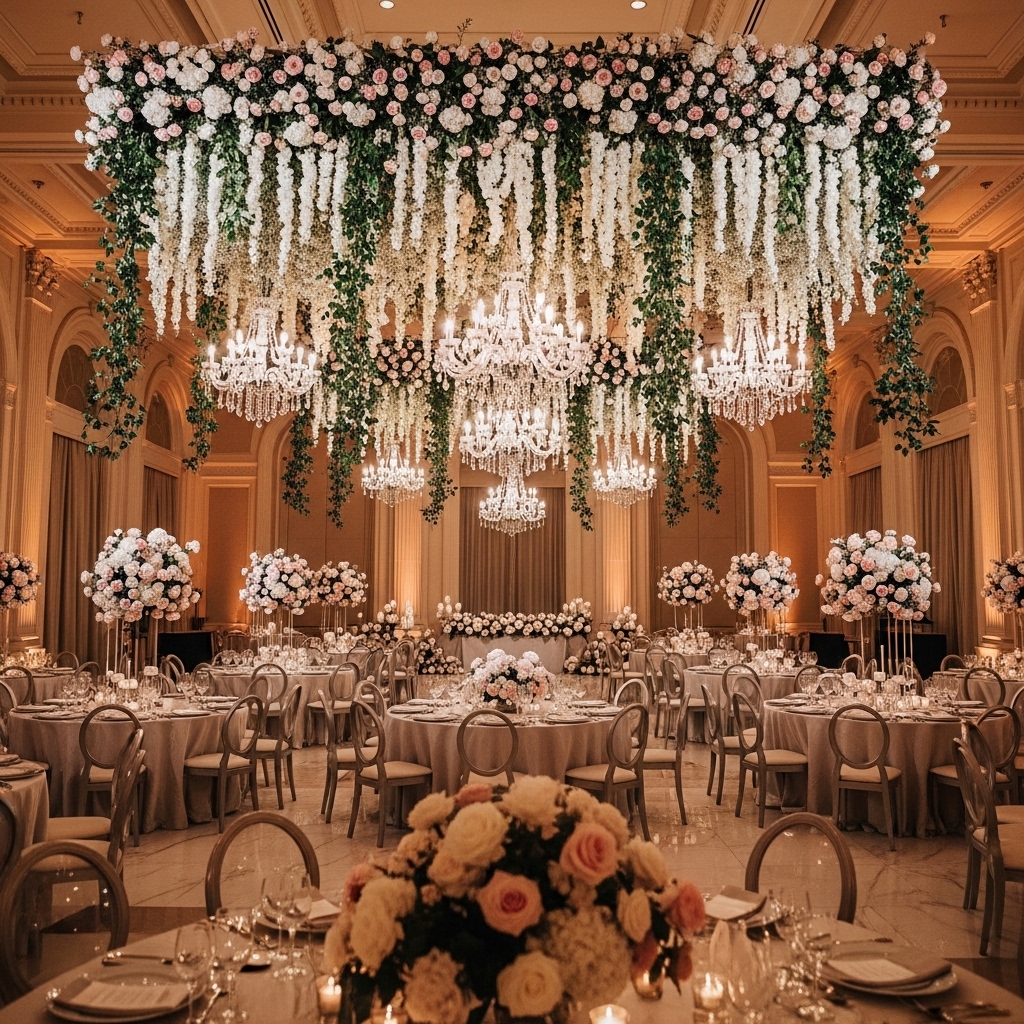ceiling canopy wedding ideas USA
