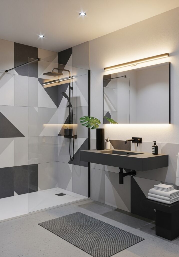 LED decoration of Luxury Bathroom