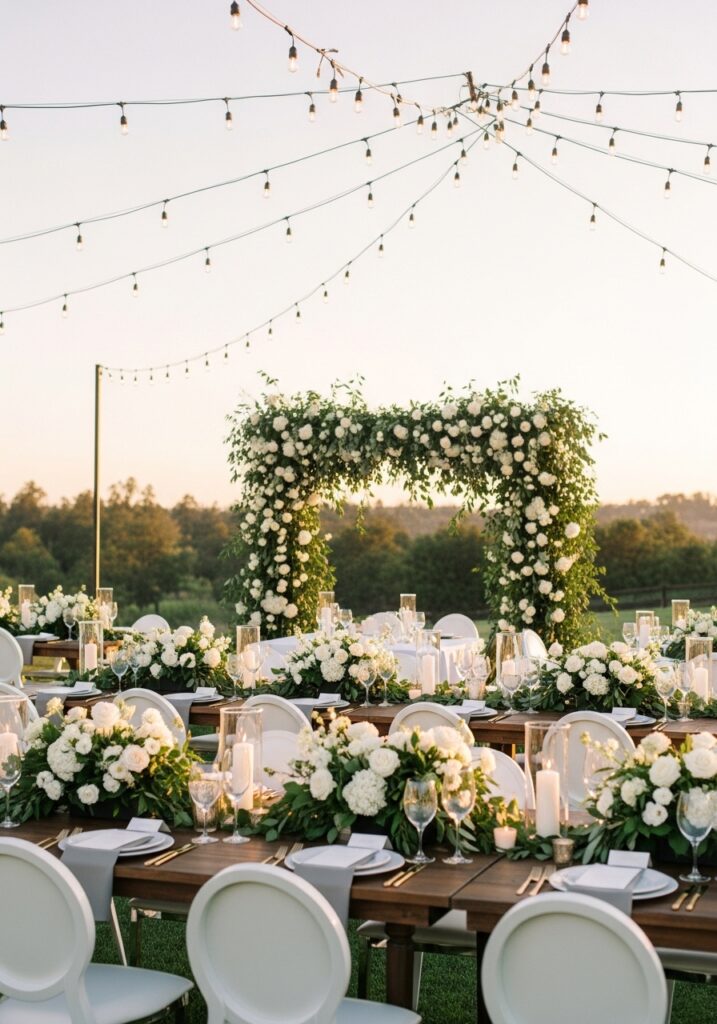 Small Engagement Party Decoartion in Garden