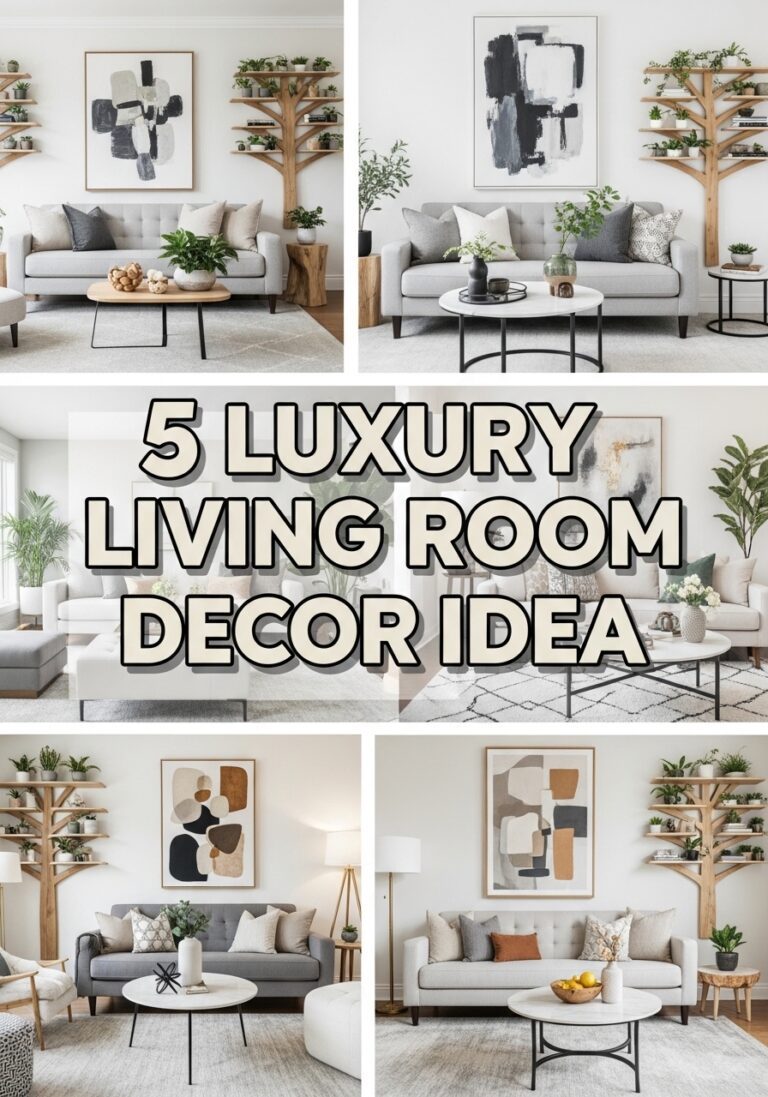 5 Viral Wooden Tree Shelf Living Room Decor Ideas