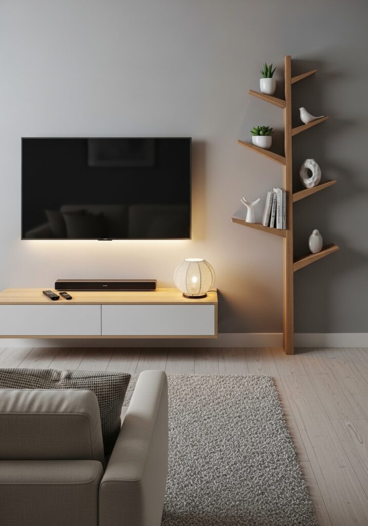 Book Shelf inside TV viral in USA