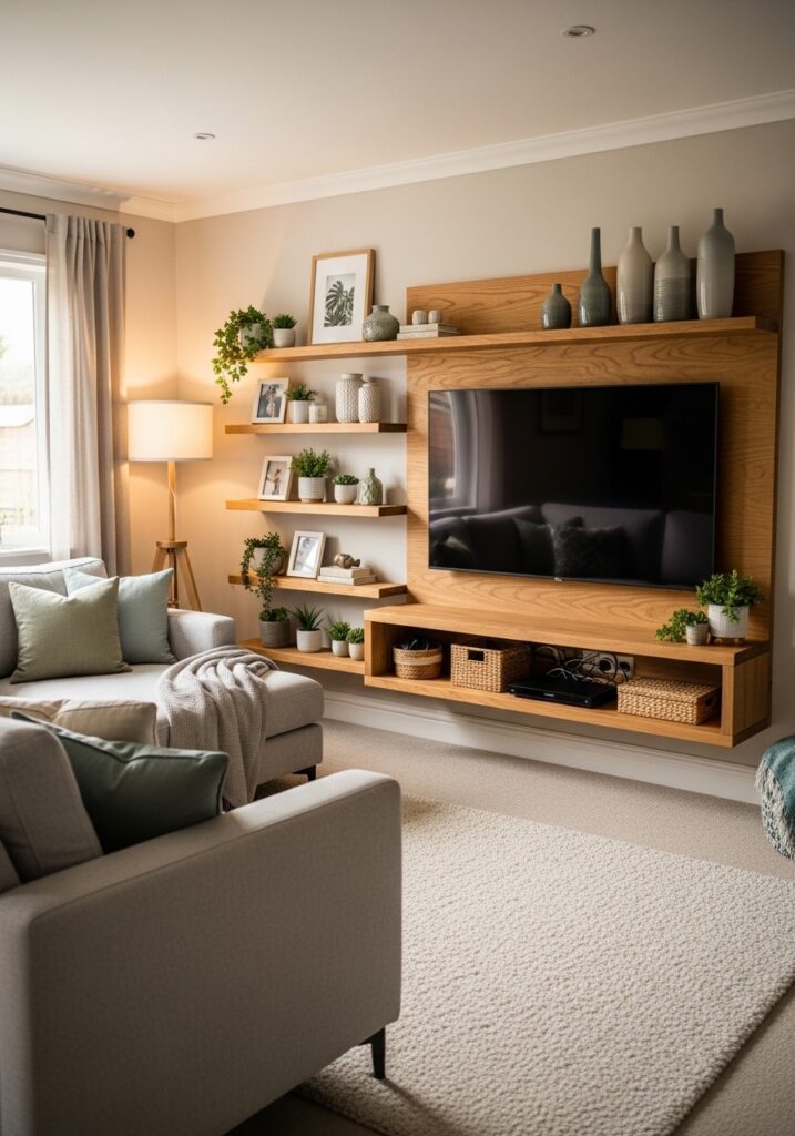 TV Shelf Decor ideas viral in USA