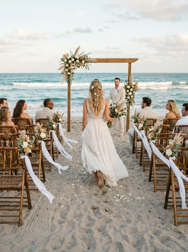 beach wedding decor