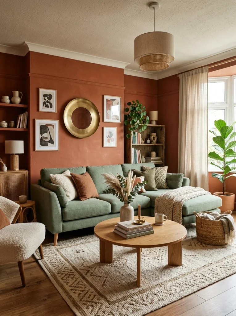 vintage room decor ideas with different colors