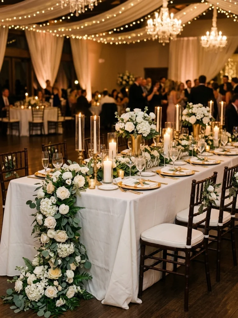 night centerpiece ideas with candle decor