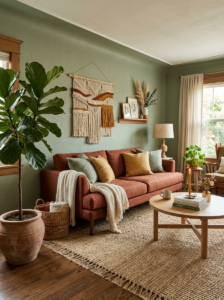 5 viral living room decor ideas USA 2026 — quiet luxury, sage green, moody dark walls & more. Budget-friendly tips + AI image prompts. Transform your space now!