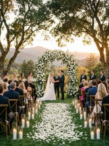floral arch wedding USA
