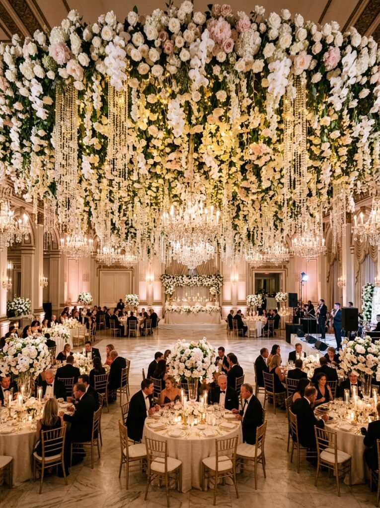 Jaw-dropping wedding reception decor USA