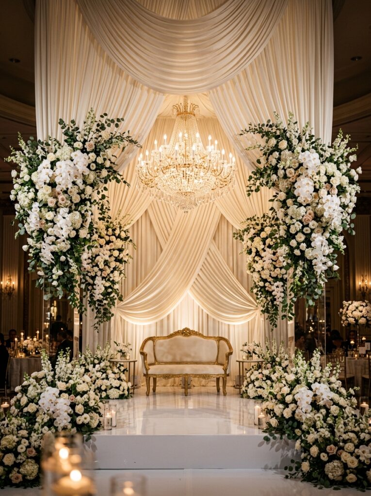 Wedding stage backdrop decor USA
